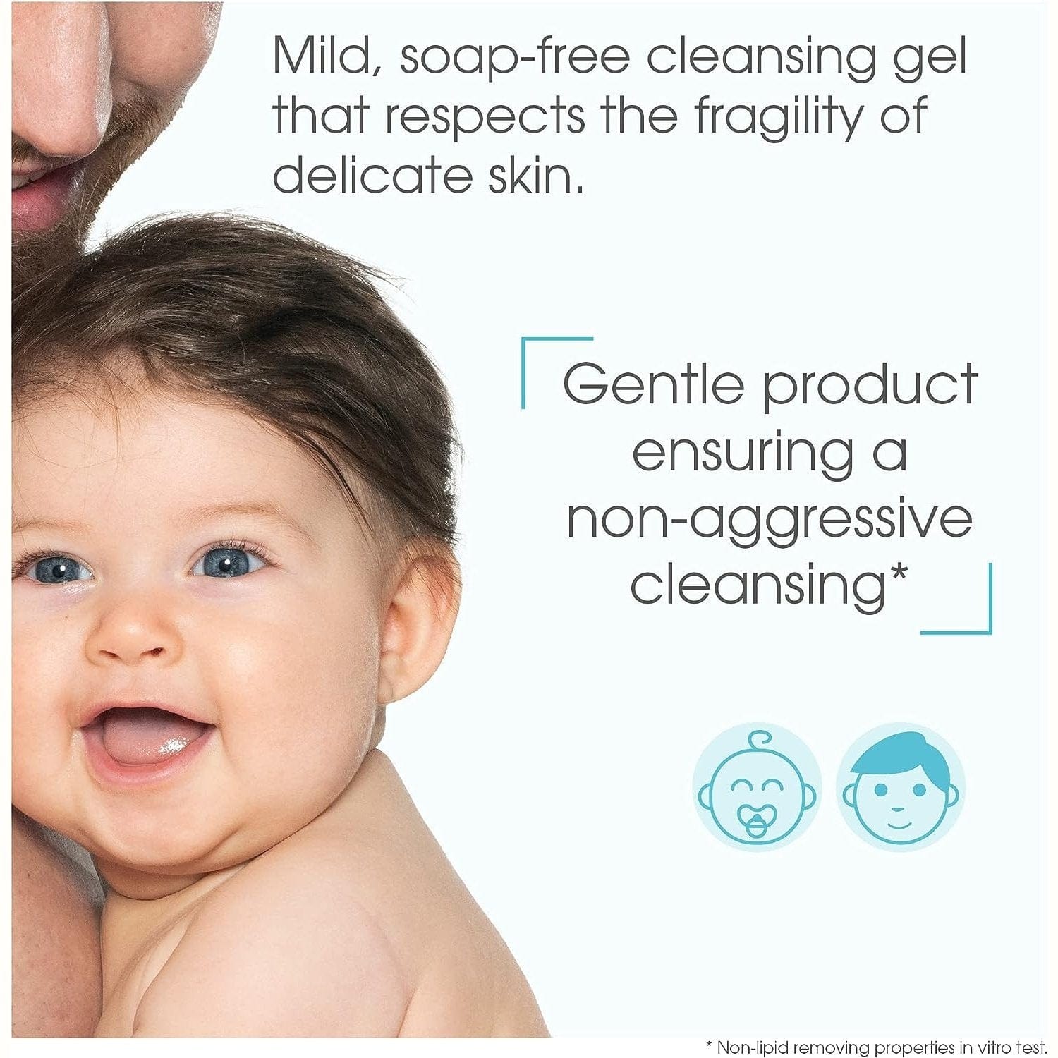 Bioderma Abcderm Foaming Baby & Child Hair and Body Cleansing Gel 1 L -2 Pack