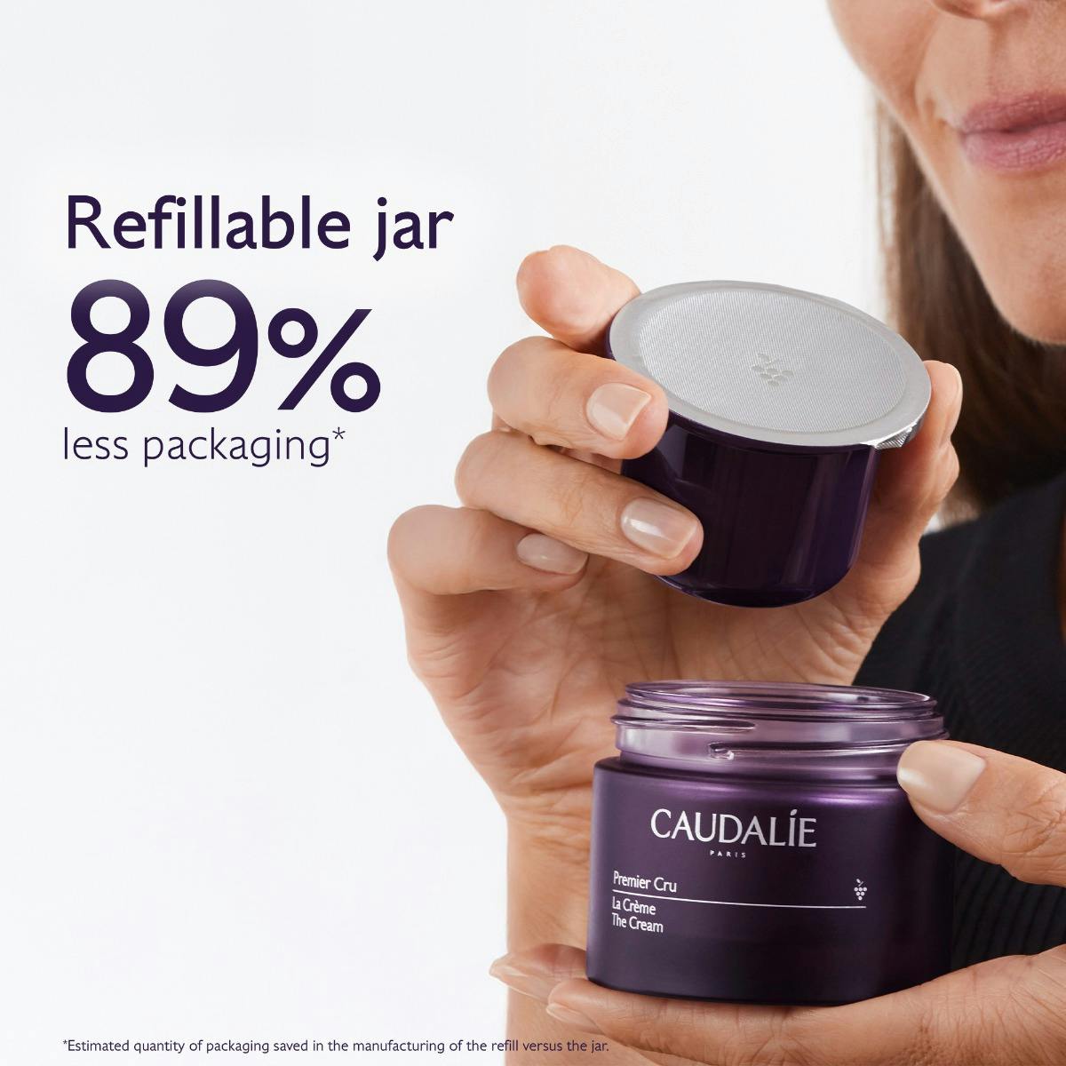 Caudalie Premier Cru Anti-Aging Cream Moisturizer 50 ml Refill-NEW