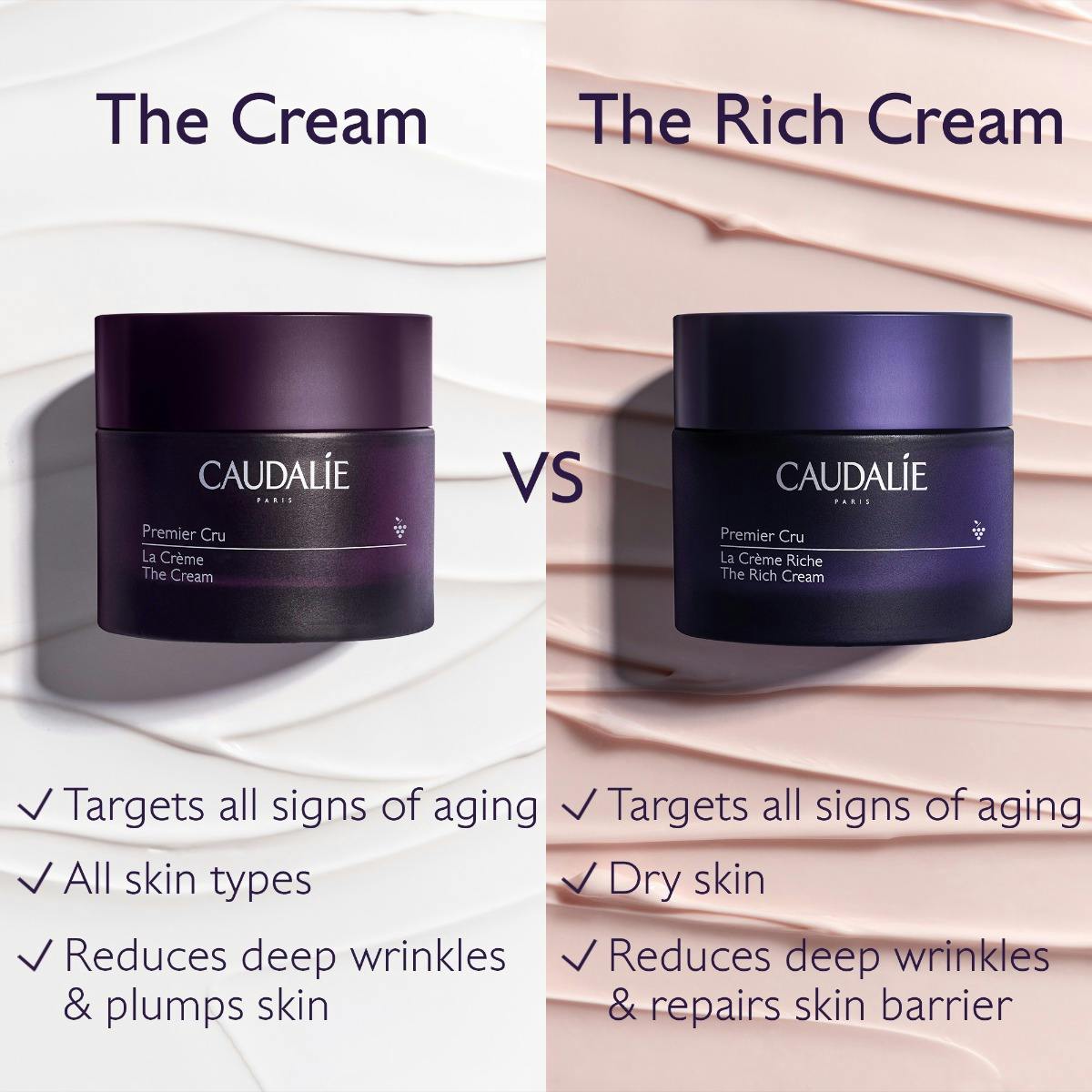 Caudalie Premier Cru Skin Barrier Rich Moisturizer with Ceramides 50 ml -NEW