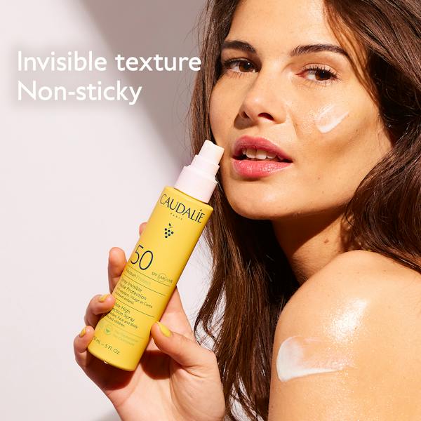 Caudalie Vinosun Protect Invisible High Protection Spray SPF50 150 ml 2 Pack