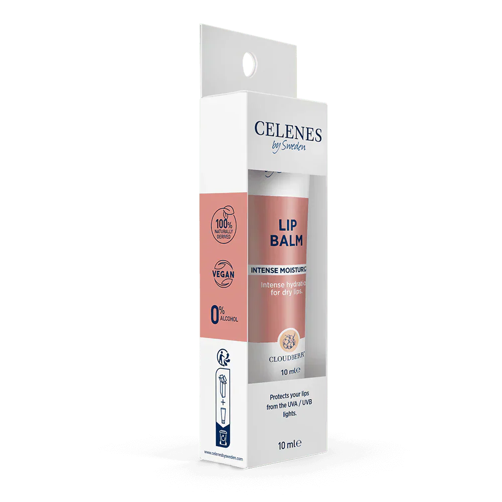 Celenes by Sweden Cloudberry Intense Moisturizing Lip Balm 10 ml -3 Pack