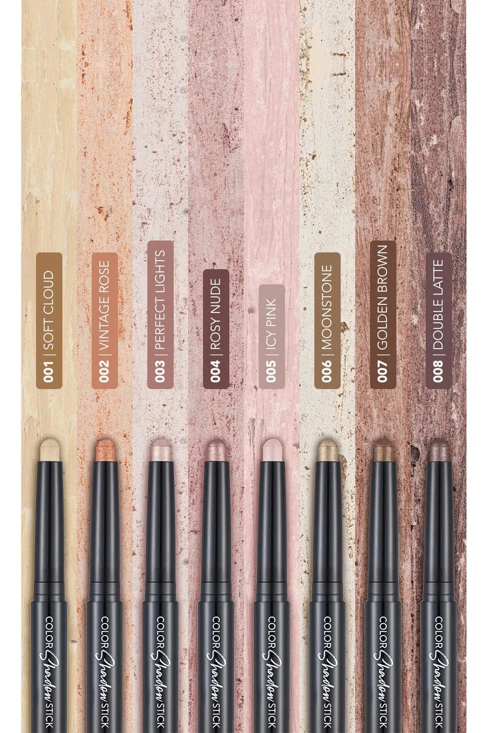 Flormar Color Shadow Highly Pigmented & Shimmery Elevator Pencil Eye Shadow 1.6g - 001 Soft Cloud