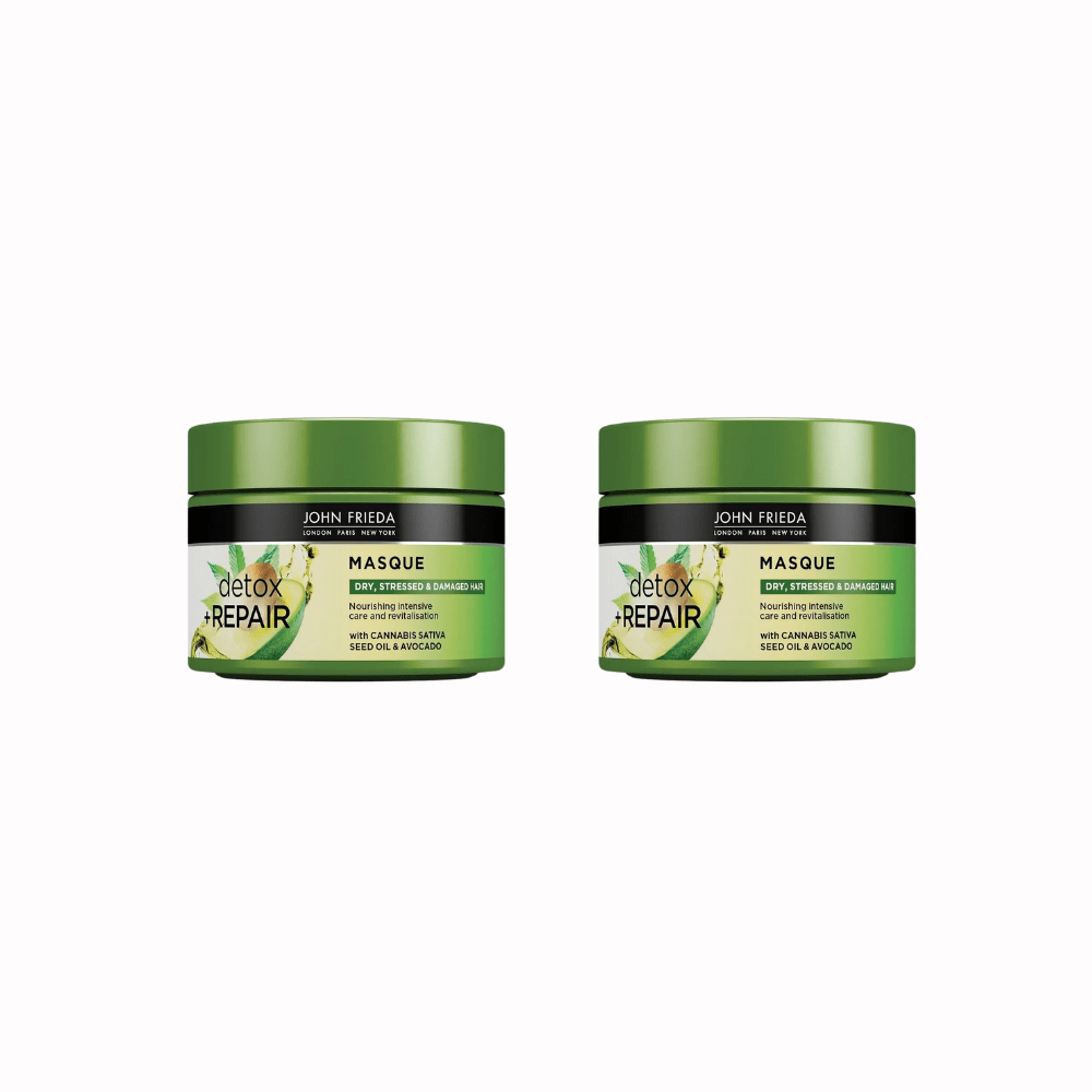 John Frieda Detox & Repair Nourishing and Repairing Hair Care Mask for Dry and Damaged Hair 250ml 2 Pack