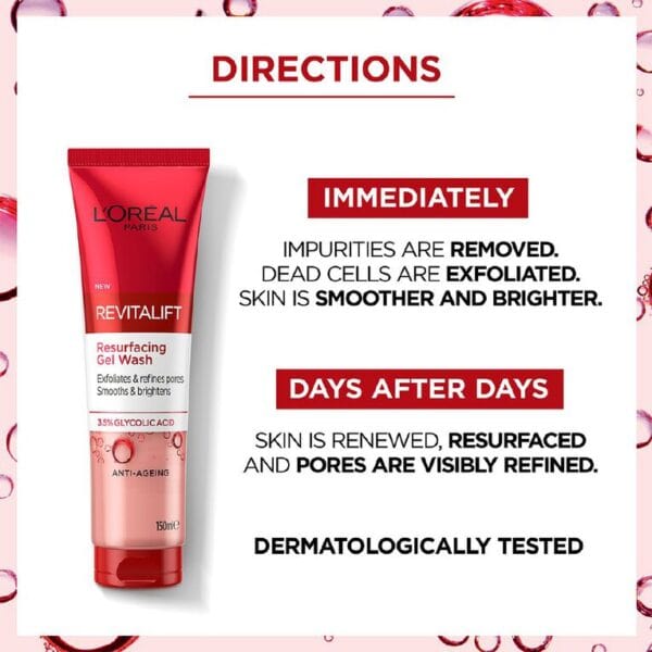 Loreal Paris Revitalift Skin Renewal Cleansing Gel 150 ml