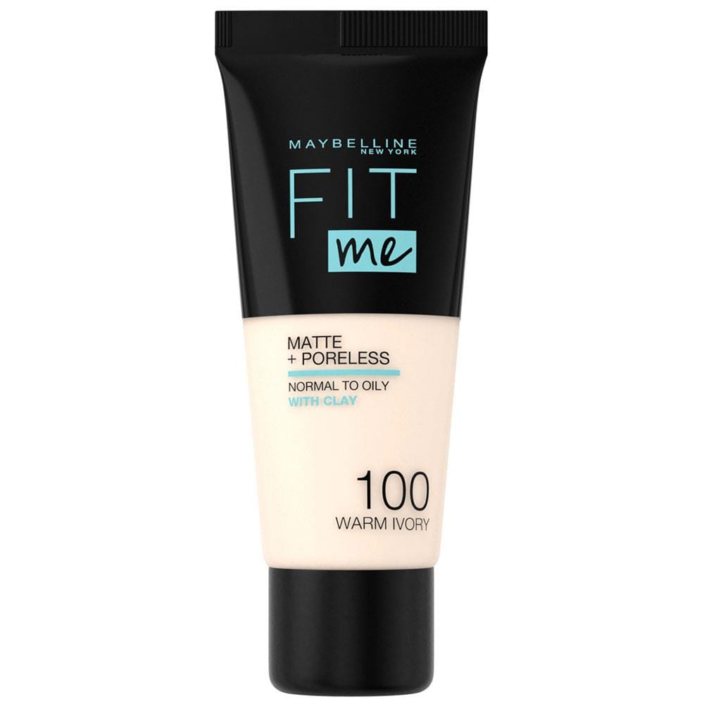 Maybelline Fit Me Matte+Poreless Foundation No:100 Warm Ivory 30ml
