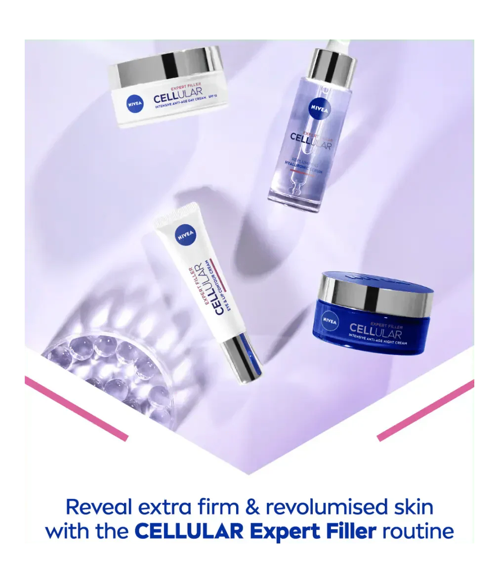 Nivea Cellular Expert Filler Firming Day Face Cream SPF 30 50 ml / 1.7 fl oz - 2 Pack