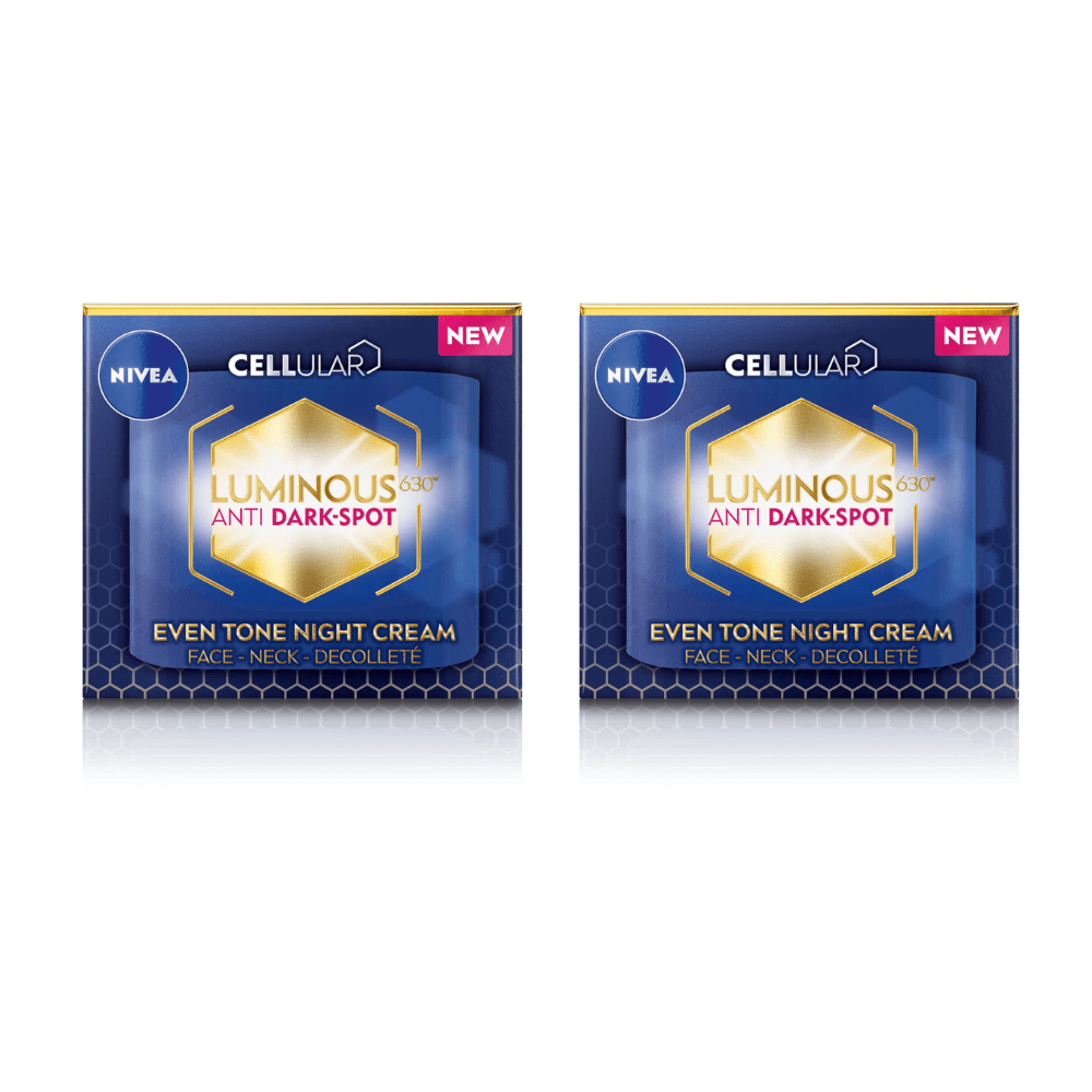 Nivea Luminous 630 Anti Dark Spot Night Cream 50ml / 1.7 fl oz - 2 Pack
