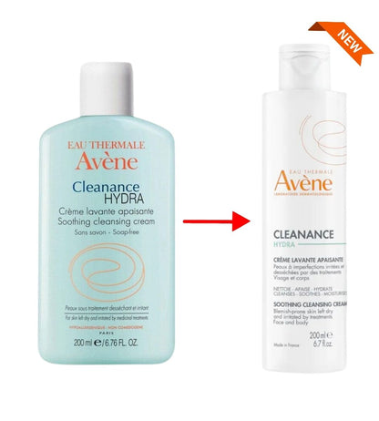 Avene Cleanance Hydra Soothing Cleansing Cream 200 ml -2 Pack