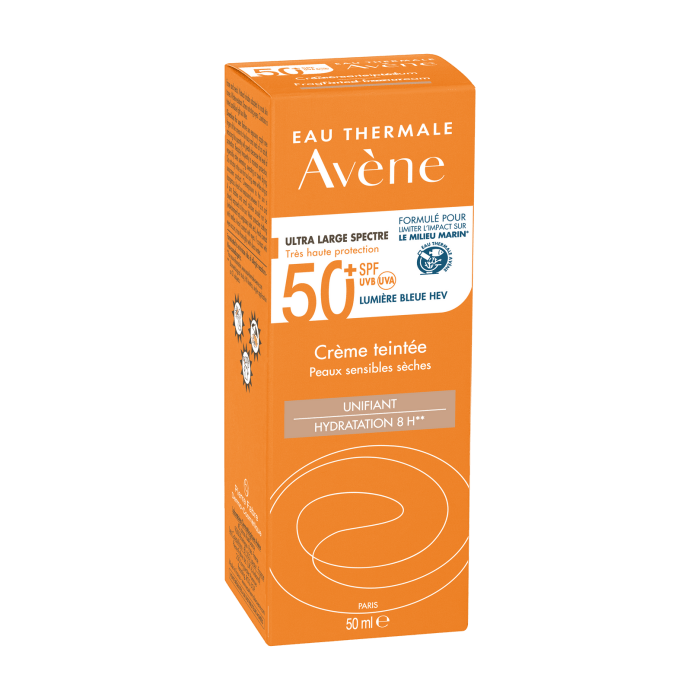 Avene Creme Teintee SPF 50 50 ml Tinted Sunscreen -3 Pack