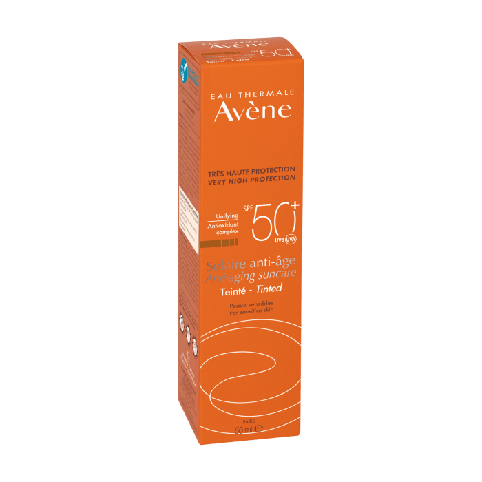 Avene Solaire Anti-age SPF50 Anti-Aging Tinted Sunscreen 50 ml -2 Pack