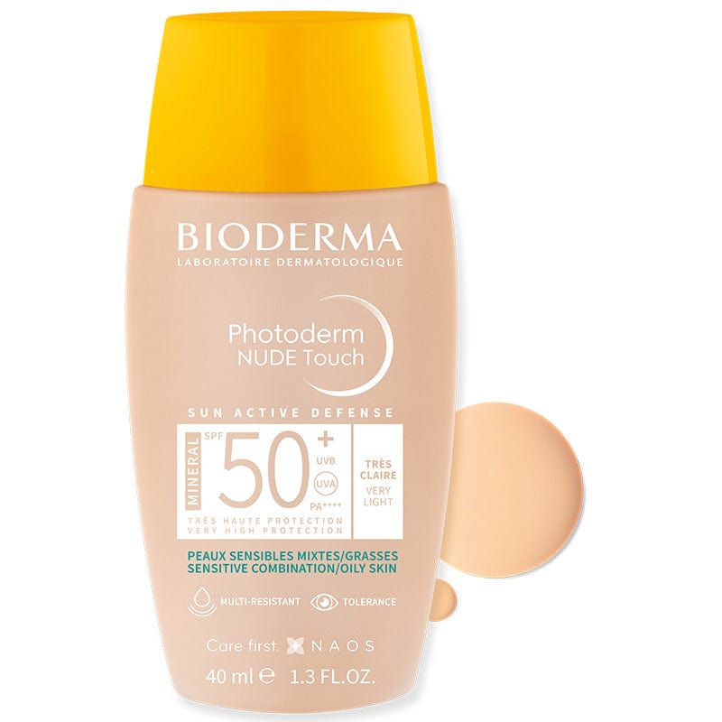 Bioderma Photoderm Nude Touch SPF50+ Very Light 40 ml -2 Pack