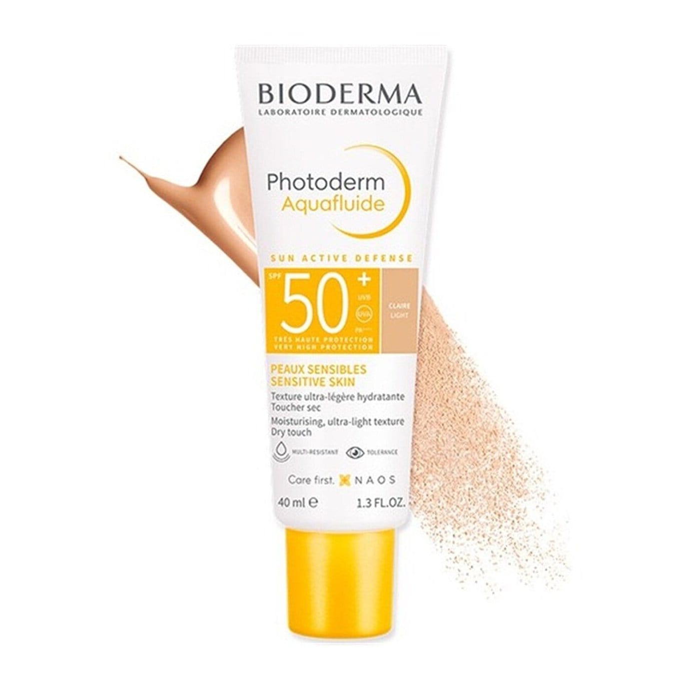 Bioderma Photoderm SPF 50+ Aquafluide Tinted Sunscreen 40 ml  Light -2 Pack