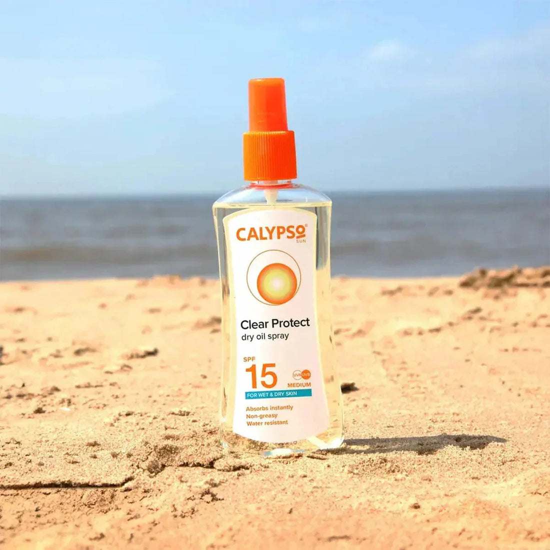 Calypso Clear Protect Spray For Wet/dry Skin Spf15 200ml -3 Pack