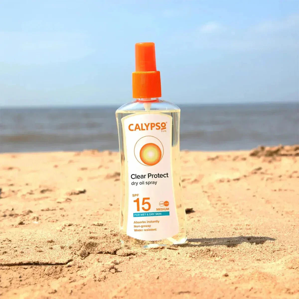 Calypso Clear Protect Spray For Wet/dry Skin Spf15 200ml -3 Pack