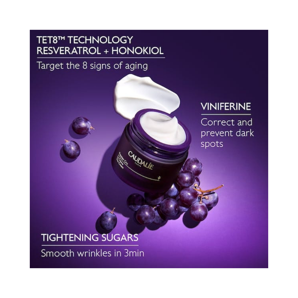 Caudalie Premier Cru Anti Ageing Moisturizer with Hyaluronic Acid - 50 ml