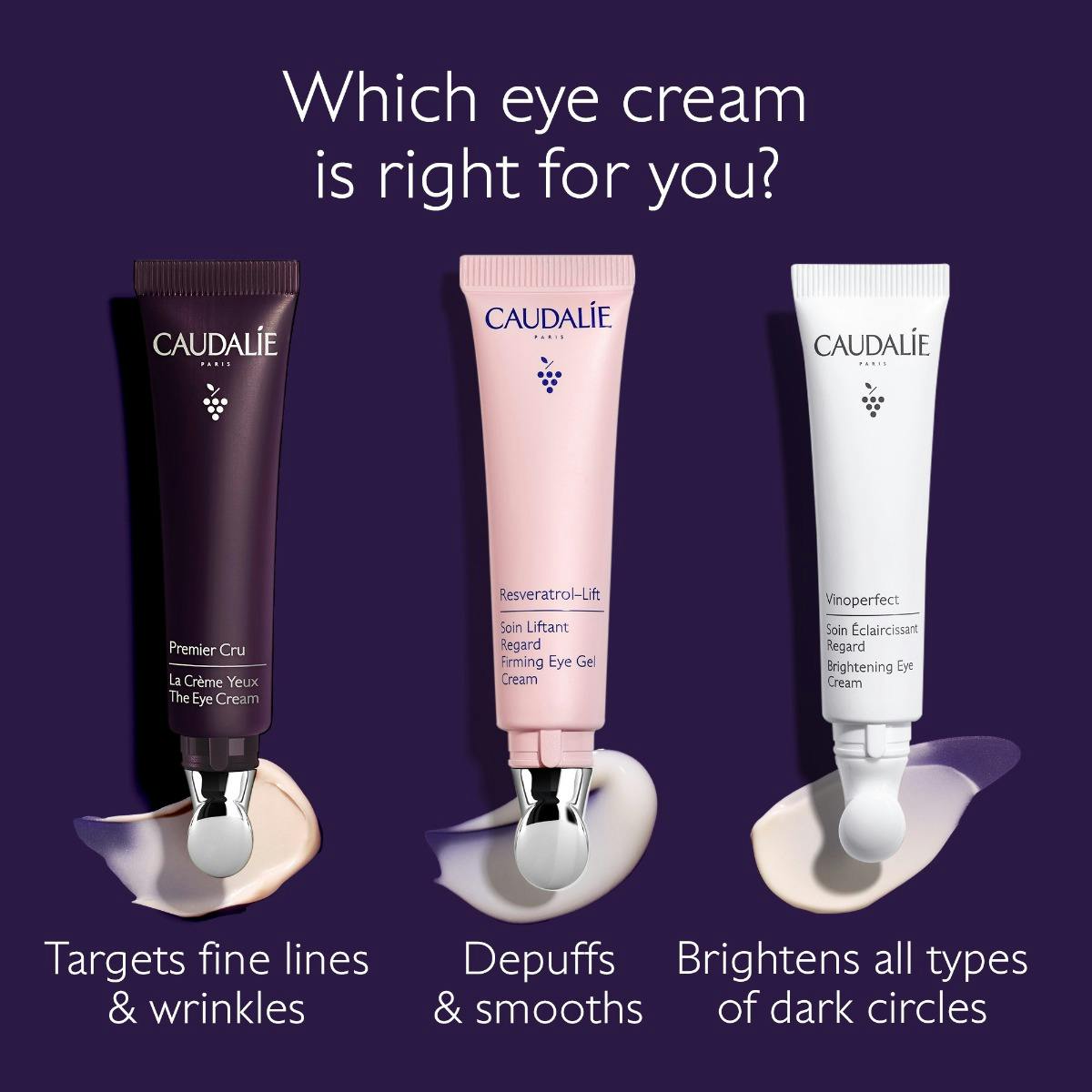 Caudalie Premier Cru Anti-Aging Eye Cream for Fine Lines and Wrinkles 15 ml -NEW