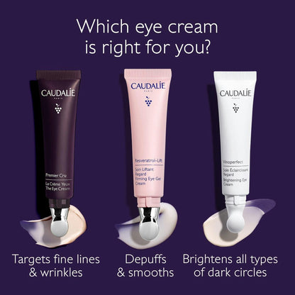 Caudalie Premier Cru Anti-Aging Eye Cream for Fine Lines and Wrinkles 15 ml -NEW