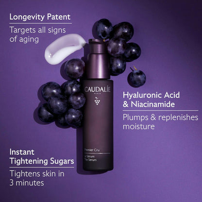 Caudalie Premier Cru Anti-Aging Serum with Niacinamide and Hyaluronic Acid 30 ml -NEW