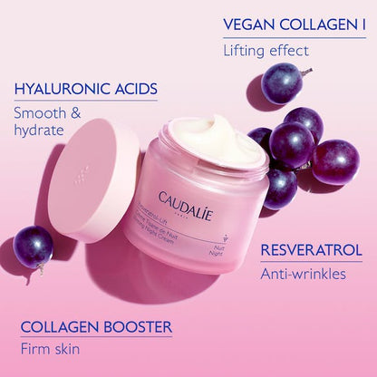 Caudalie Resveratrol Lift Night Cream 50 ml -2 Pack