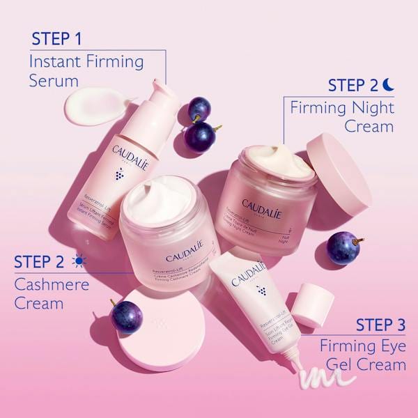 Caudalie Resveratrol Lift Night Cream 50 ml  +Refill Capsule Set