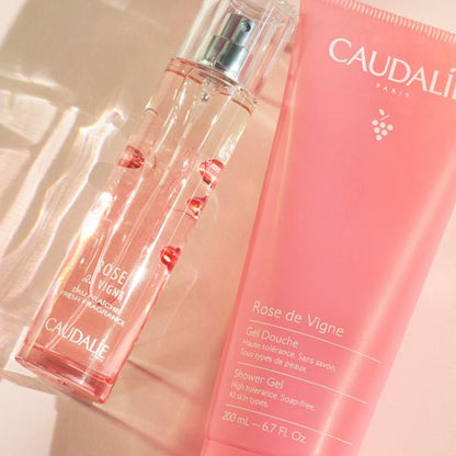 Caudalie Rose de Vigne Shower Gel 200 ml -3 Pack