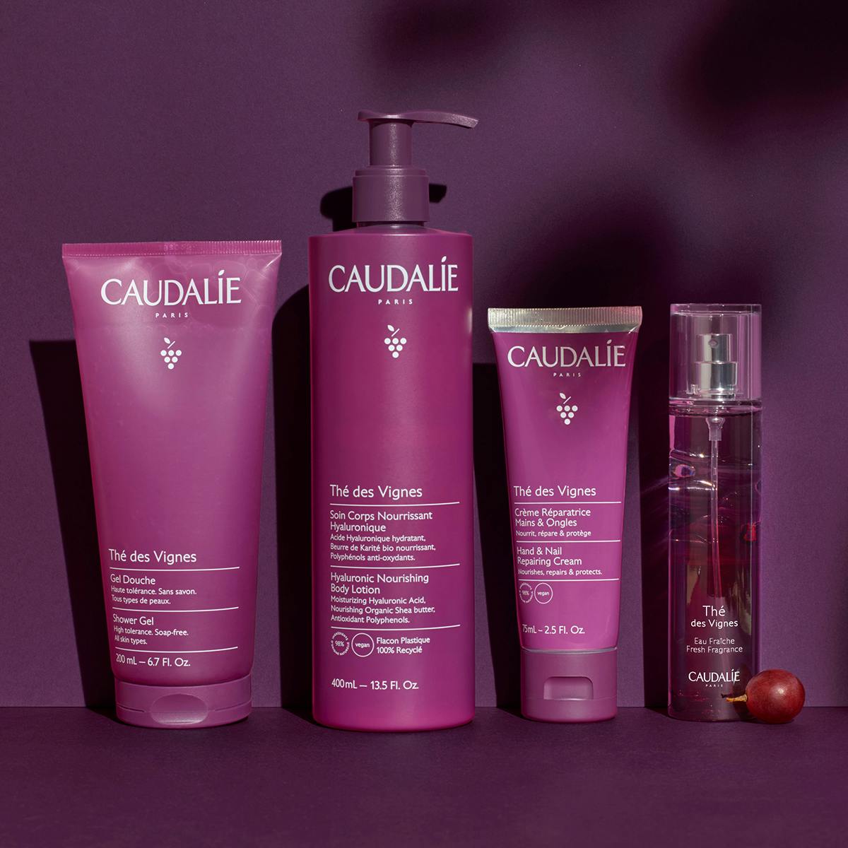 Caudalie The Des Vignes Hyaluronic Nourishing Body Lotion 400 ml -2 Pack