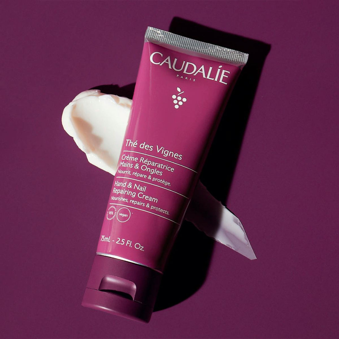 Caudalie The Des Vignes Repairing Hand and Nail Care Cream 75 ml -2 Pack