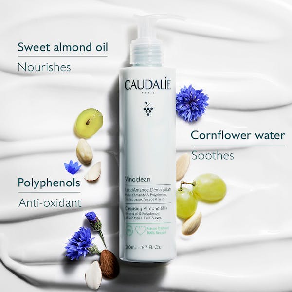 Caudalie Vinoclean Almond Oil Cleansing Milk 100 ml -2 Pack