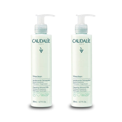 Caudalie Vinoclean Almond Oil Cleansing Milk 200 ml -2 Pack
