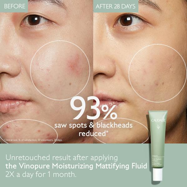 Caudalie Vinopure Matting Fluid Cream 40 ml -2 Pack