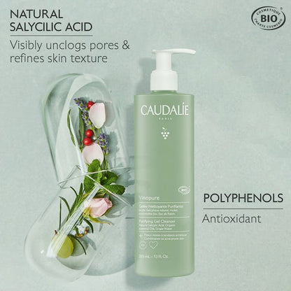 Caudalie Vinopure Purifying Gel Cleanser 385 ml -2 Pack
