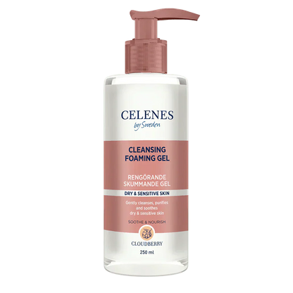 Celenes by Sweden Cloudberry Cleasing Foaming Gel 250 ml / 8.5 fl oz