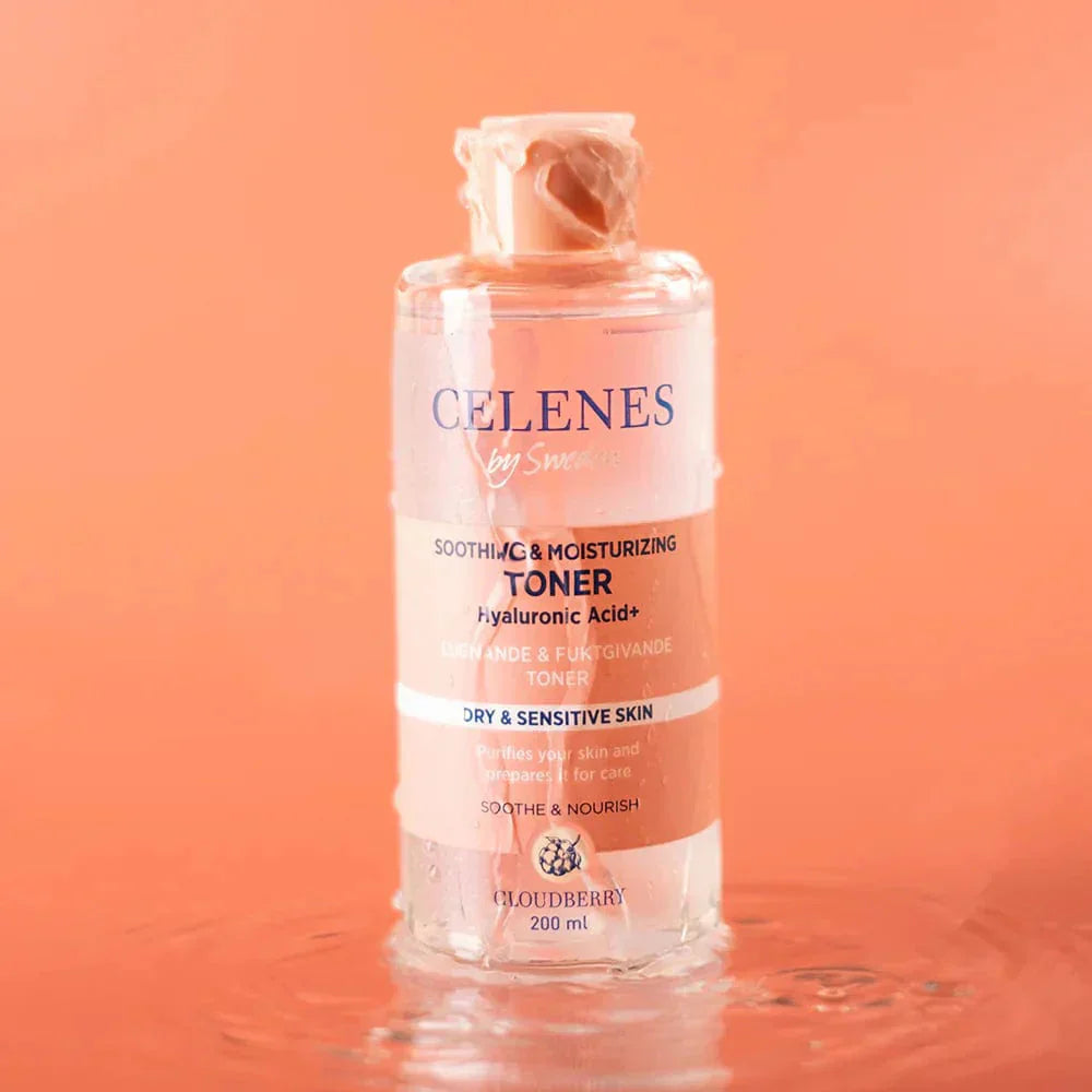 Celenes by Sweden Cloudberry Soothing &amp; Moisturizing Toner 200 ml / 6.8 fl oz -2 Pack