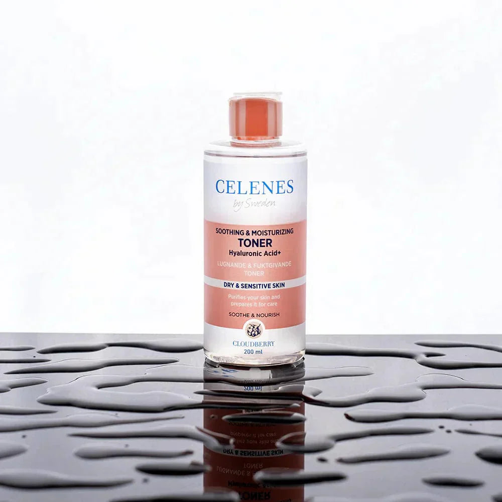 Celenes by Sweden Cloudberry Soothing &amp; Moisturizing Toner 200 ml / 6.8 fl oz -3 Pack