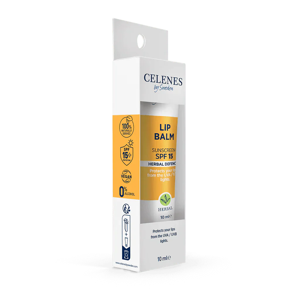 Celenes by Sweden Herbal Defence Lip Balm With Sunscreen Spf 15 10 ml