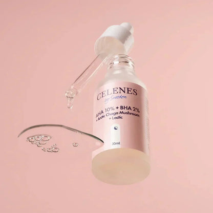 Celenes by Sweden Rena AHA 10% + BHA 2% + Arctic Chaga Mushroom + Lactic 30 ml