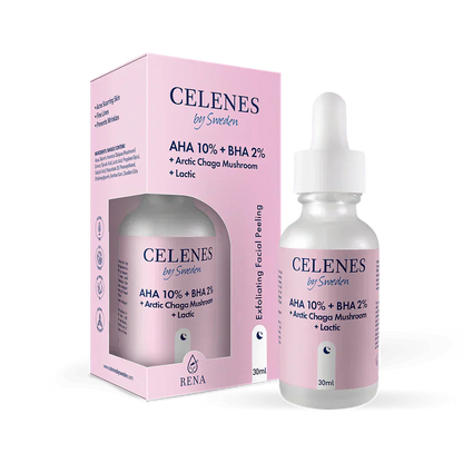 Celenes by Sweden Rena AHA 10% + BHA 2% + Arctic Chaga Mushroom + Lactic 30 ml