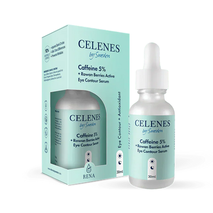 Celenes by Sweden Rena Caffeine 5% + Rowan Berries Active Eye Contour Serum 30 ml -3 Pack