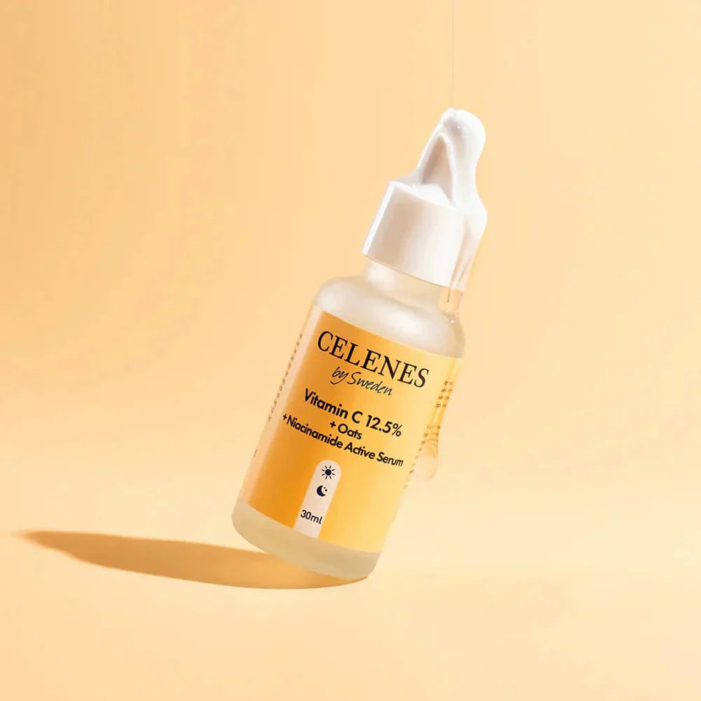 Celenes by Sweden Rena Vitamin C 12.5% + Oats + Niacinamide Active Serum 30 ml