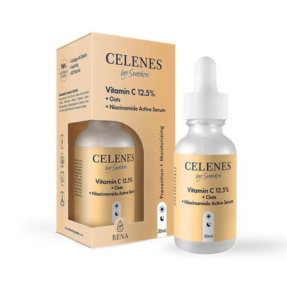 Celenes by Sweden Rena Vitamin C 12.5% + Oats + Niacinamide Active Serum 30 ml