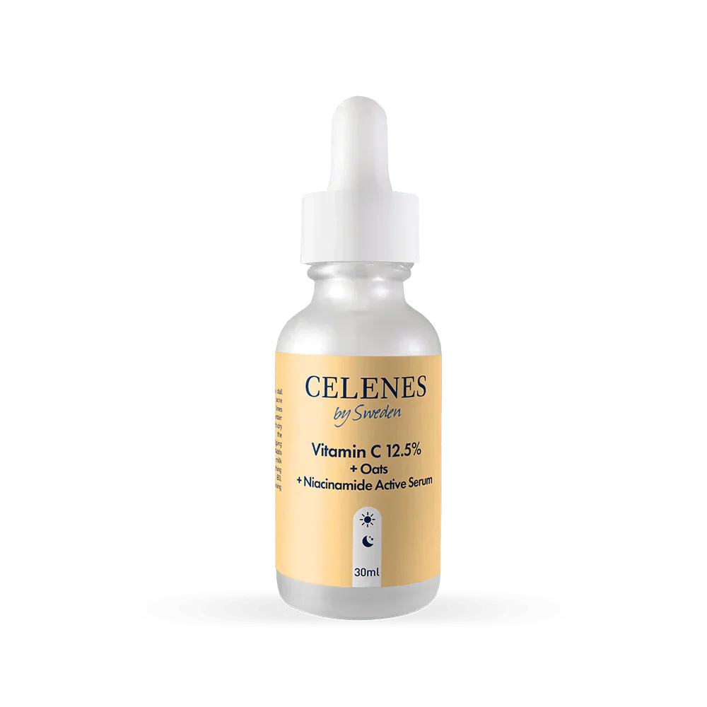 Celenes by Sweden Rena Vitamin C 12.5% + Oats + Niacinamide Active Serum 30 ml