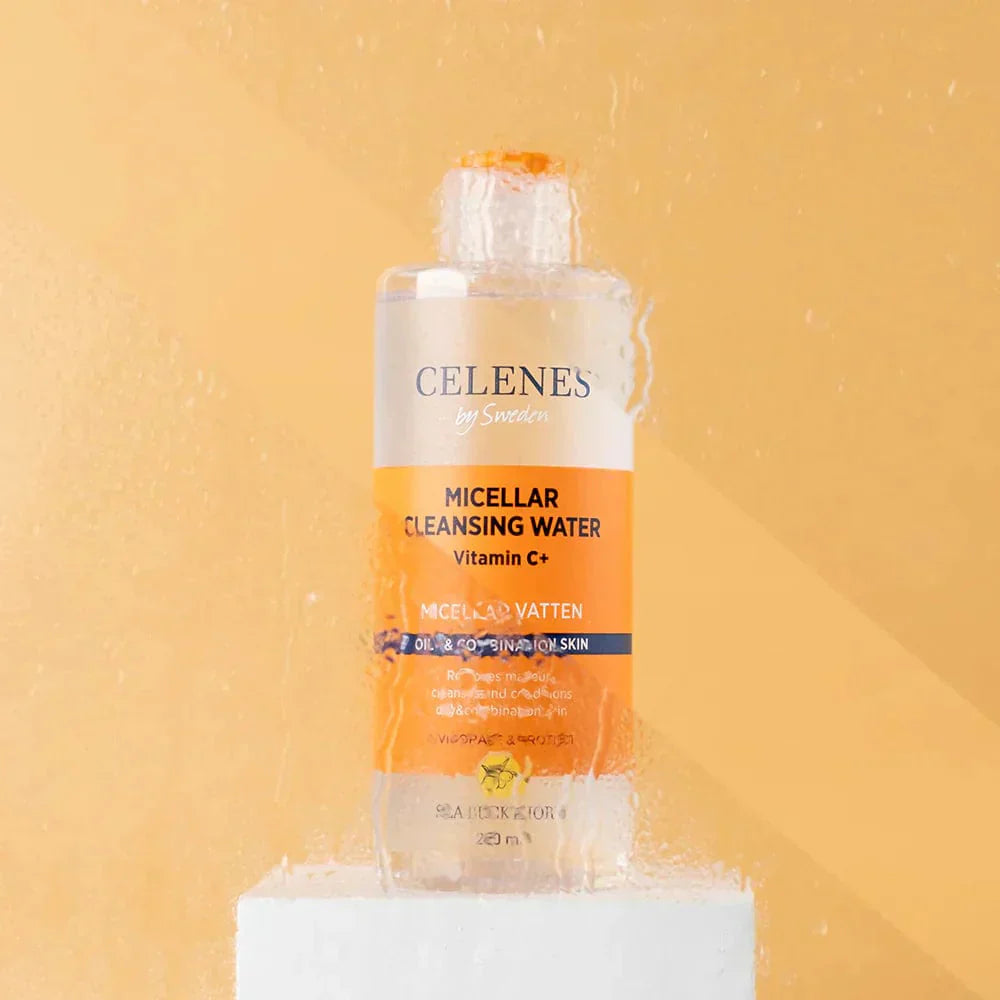 Celenes by Sweden Sea Buckthorn Micellar Cleasing Water 250 ml / 8.5 fl oz