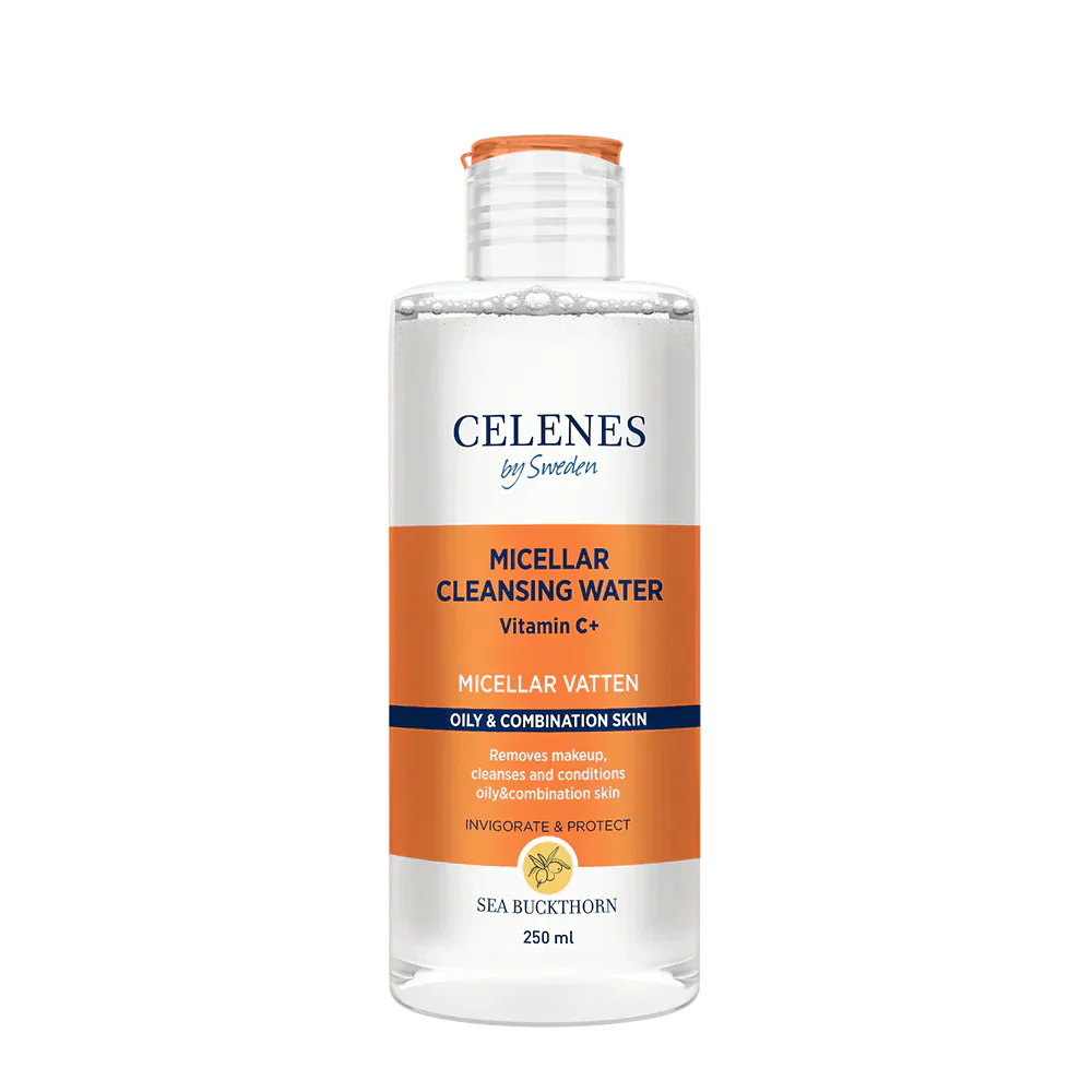 Celenes by Sweden Sea Buckthorn Micellar Cleasing Water 250 ml / 8.5 fl oz