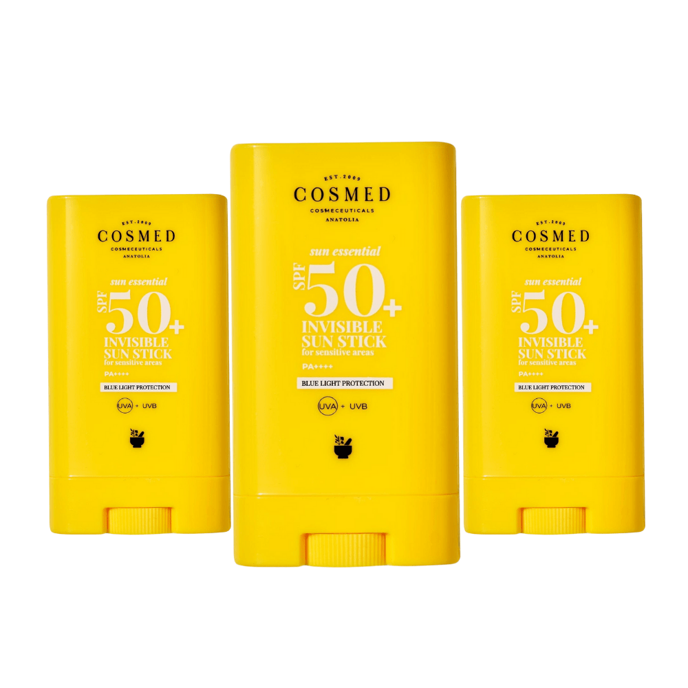 Cosmed Sun Essential High Protection Sunscreen Sun Stick Spf50 Makeup Top 20g 3 Pack
