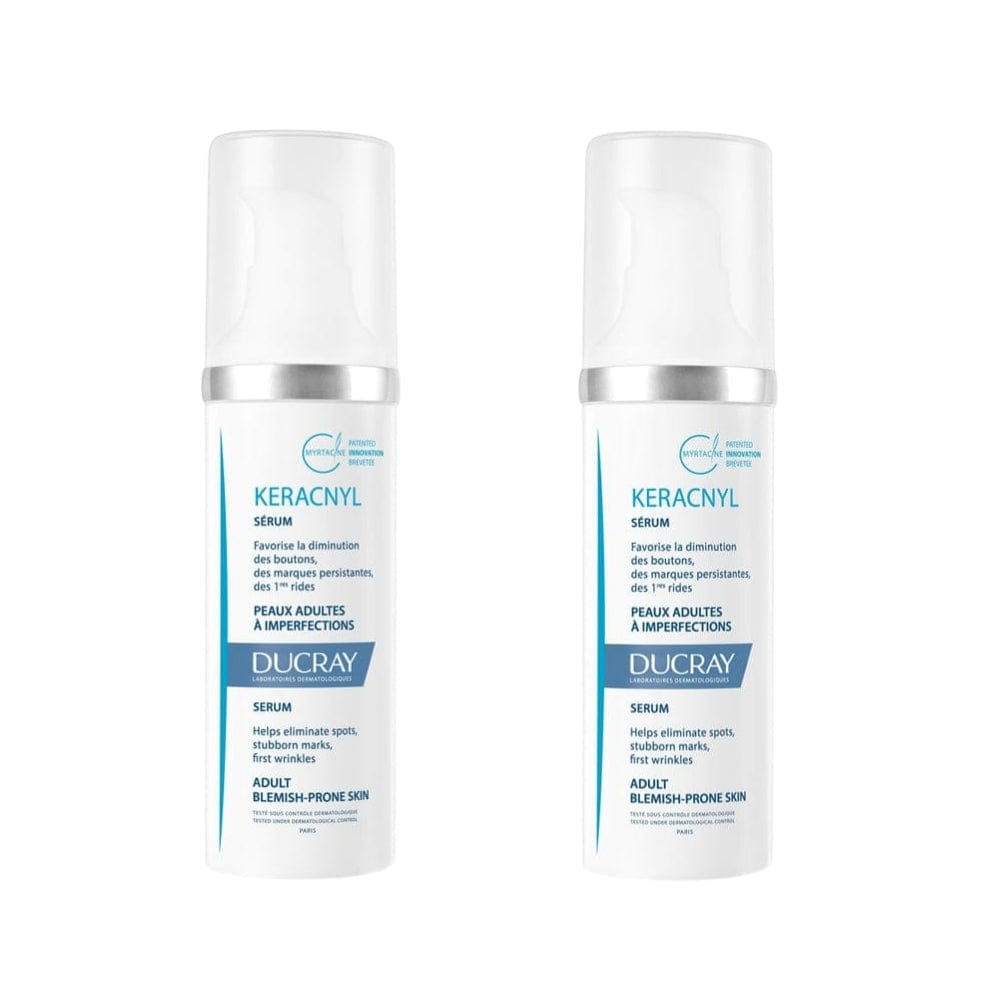 Ducray Keracnyl Blemish and Wrinkle Serum 30 ml -2 Pack