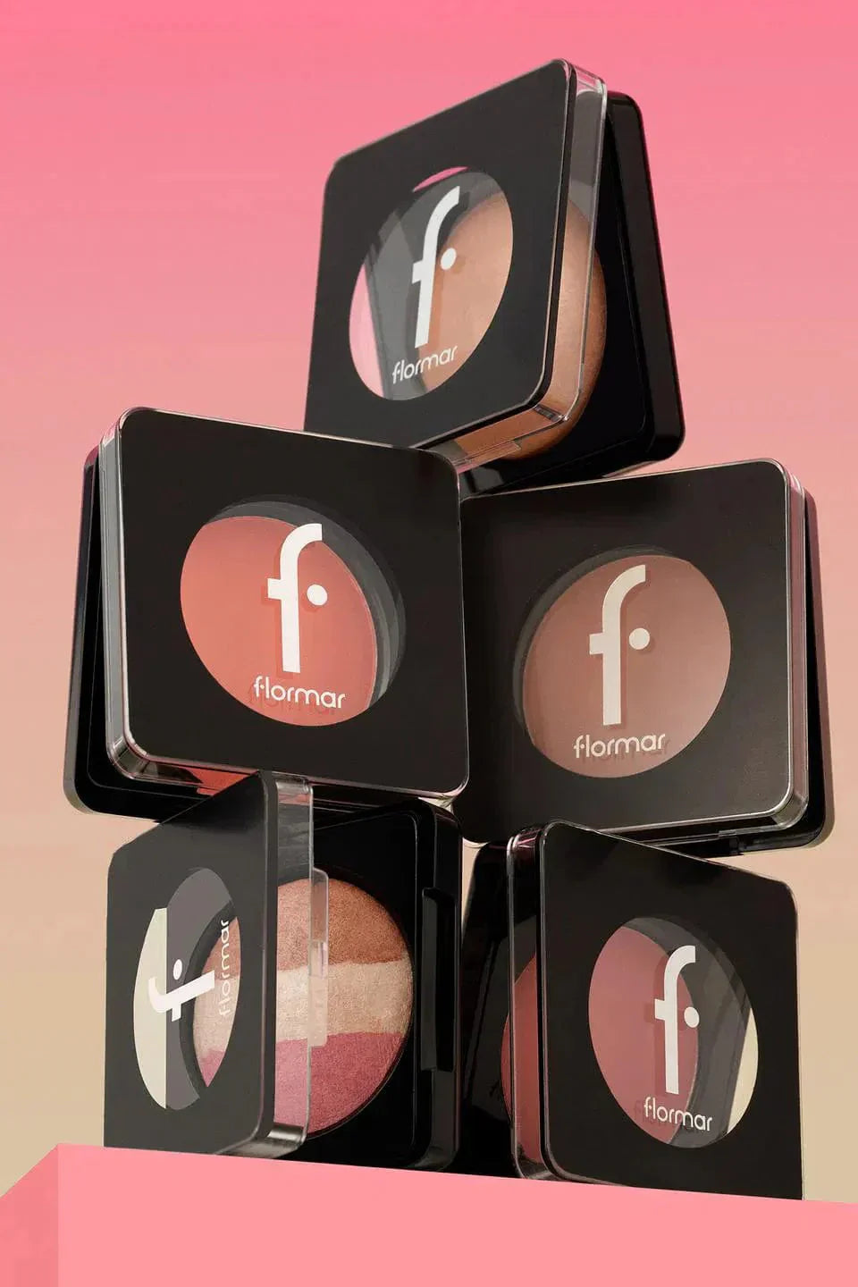 Flormar Baked Blush-On Highly Pigmented &amp; Matte Finish Baked Blush 4g - 057 Coral