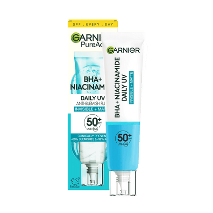 Garnier Pure Active BHA+Niacinamide Daily UV SPF50+ 40 ml 2 Pack
