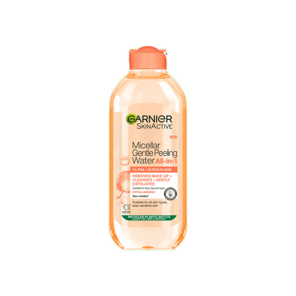 Garnier Skin Active Micellar Gentle Peeling Water Cleanse, Exfoliate &amp; Glow 400 ml / 13.5 fl oz