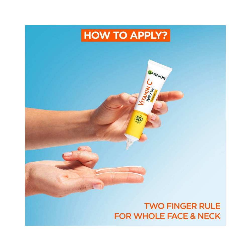 Garnier Skin Active Vitamin C Daily UV Brightening Fluid Invisible, SPF50+ 40 ml