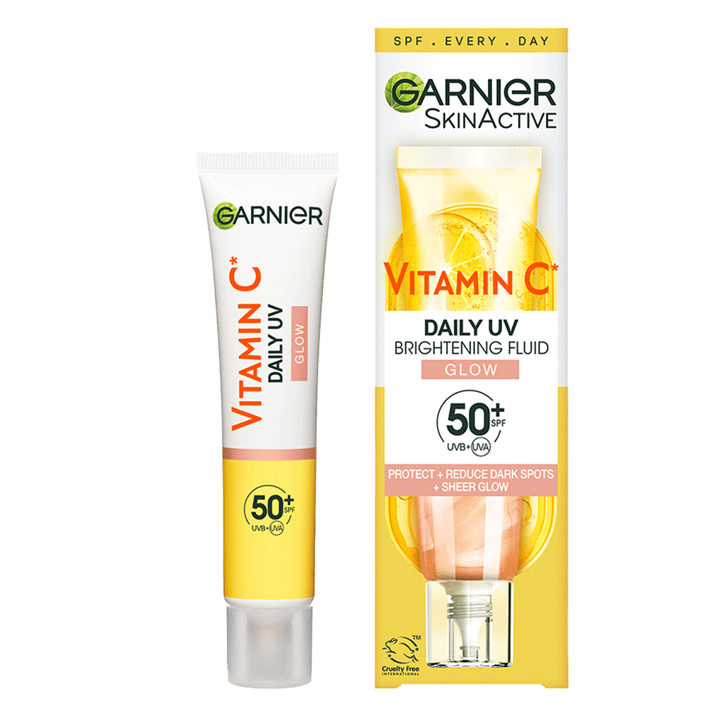 Garnier Skin Active Vitamin C Daily UV Brightening Fluid Sheer Glow, SPF50+ 40 ml